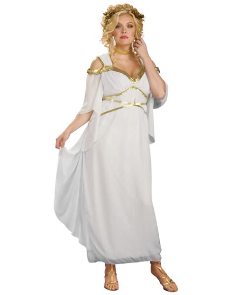 Roman Goddess Costume Greek Athena Or Aphrodite Plus Size Adult Halloween