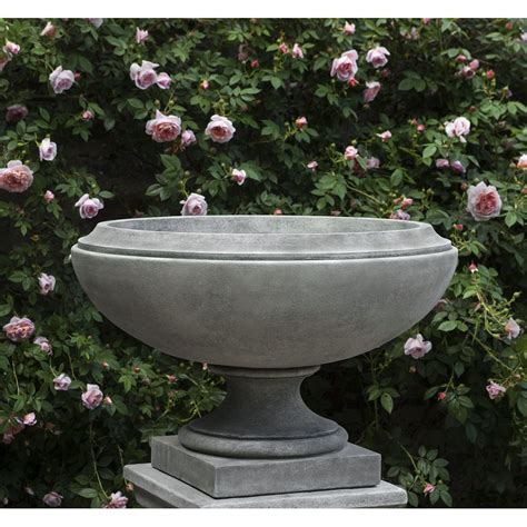 Jensen On Pedestal Large Bowl Urn Planter Kinsey Garden Decor