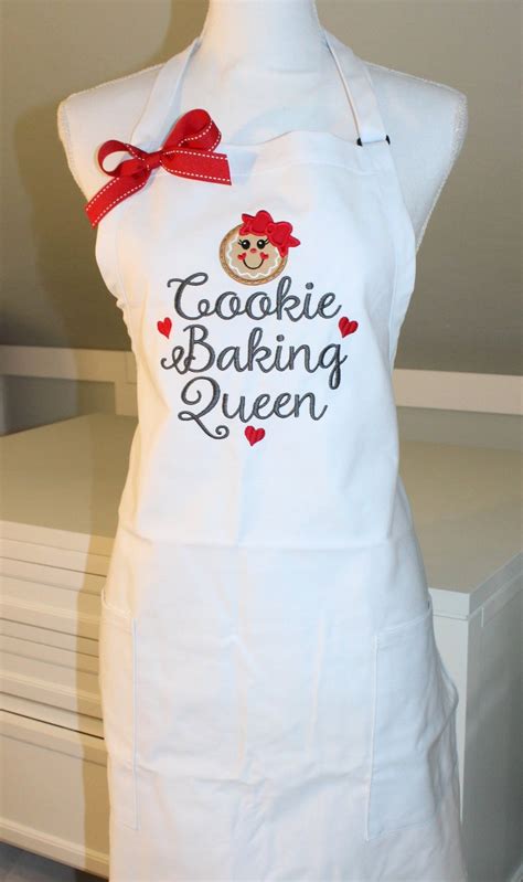 Cookie Baking Queen Apron Christmas Apron Holiday Apron Etsy