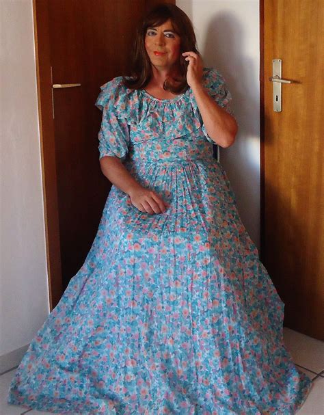 Crossdresser Sissy Dress Transgender Andy Maxi Dress Vintage