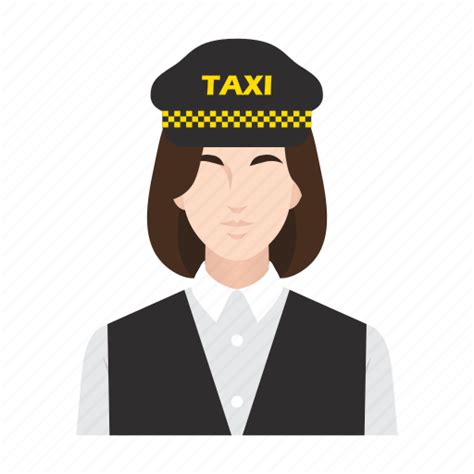 Cab Driver Job Occupation People Taxi Woman Icon Download On