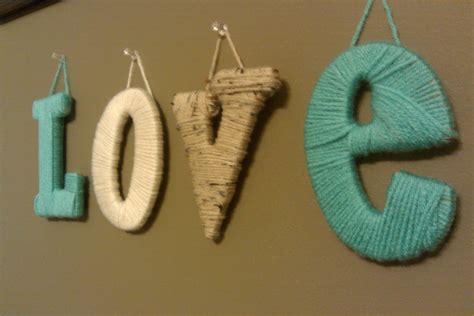 Crafty Clariangel Yarn Wrapped Letters