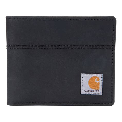 Carhartt Saddle Leather Bifold Wallet Black Cabelas Canada