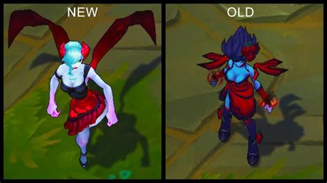 All Evelynn Skins New And Old Texture Comparison Rework