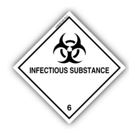 Mm Hazard Placards Class Infectious Substances