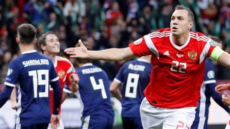 Russia 4 0 Scotland Scots Out Of Automatic Euro 2020 Contention After