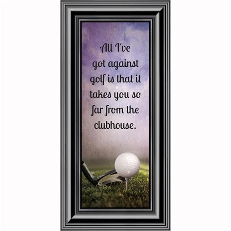 Golf Funny Golf Ts For Men And Women Picture Framed Poem 6x12