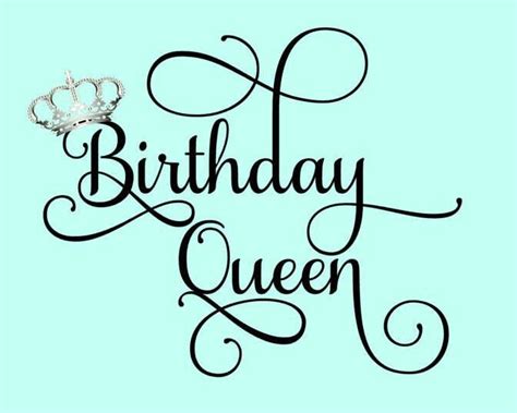 Birthday Queen Crown Svg Etsy Happy Birthday Love Birthday Quotes