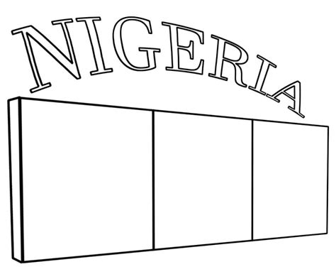 Nigerias Flag Coloring Page Free Printable Coloring Pages For Kids