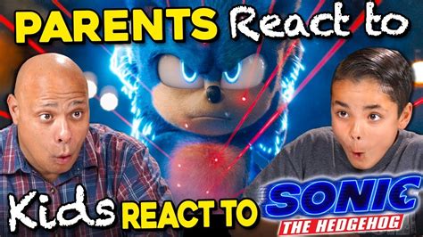 Parents React To Kids React To New Sonic Trailer Youtube