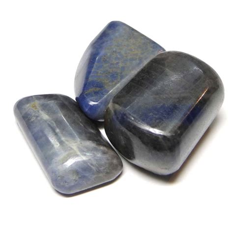 Blue Sapphire Tumbled Pebble Stones Natures Crest