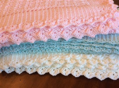 Baby Blanket Handmade Crochet Off White Or Choose The Colorbeautiful