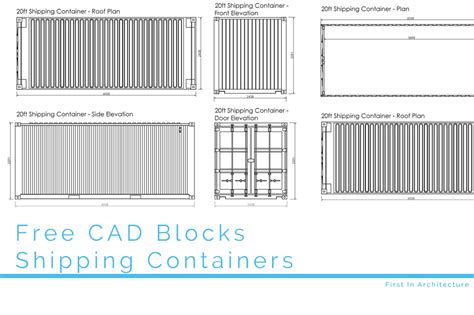 Free Cad Blocks Shipping Containers