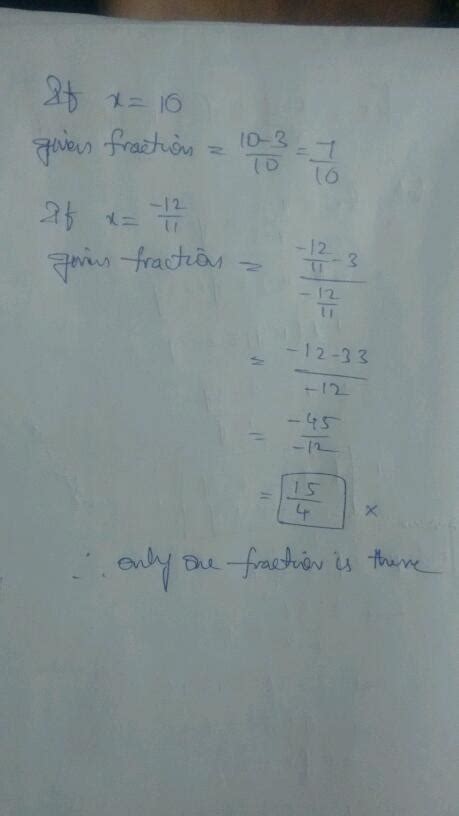 The Numerator Of A Fraction Is 3 Less Than The Denominator If 2 Is