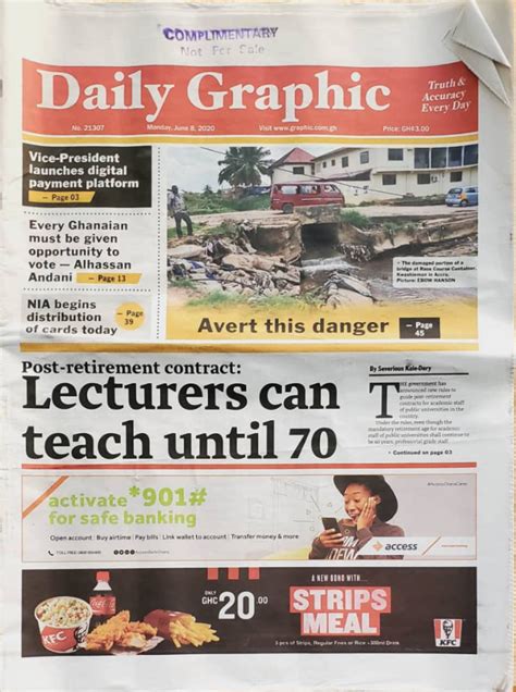 Todays Newspaper Frontpages June 8 2020 Bbc Ghana Reports