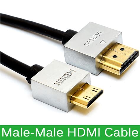 High Quality Gold Plated Mini Hdmi To Hdmi Plug Male Male Hdmi Cable 2