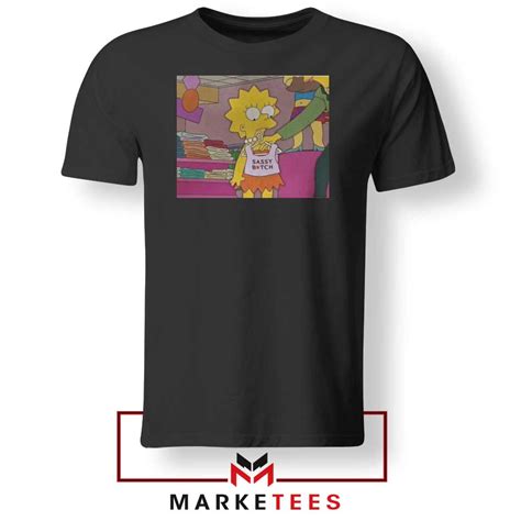 Lisa Simpson Sassy Tshirt Buy The Simpsons Merch Tee Shirts