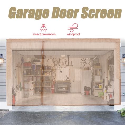 Magnetic Garage Screen Door Double Car Garage Enclosure Curtain Door