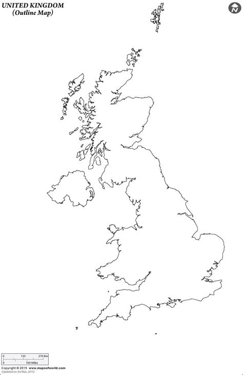 England is a country that is part of the united kingdom. Blank Map of UK, Outline Map of UK | Map outline, Outline pictures, Map