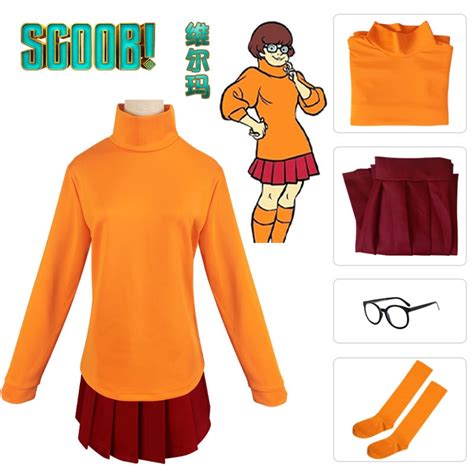 scooby doo velma costume halloween cosplay costume scooby doo velma cosplay shopee philippines