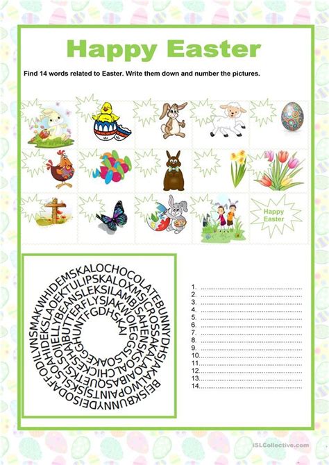 happy easter english esl worksheets for distance learning and physical classrooms easter