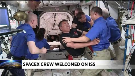 International Space Station Welcomes SpaceX Crew YouTube