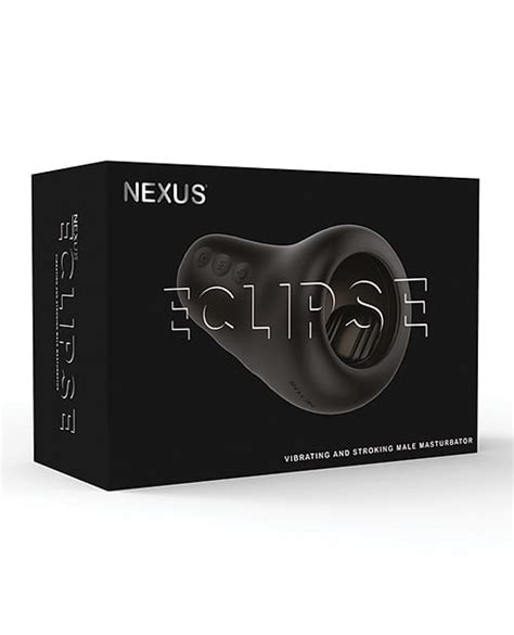 Nexus Eclipse Vibrating Stroking Masturbator Black