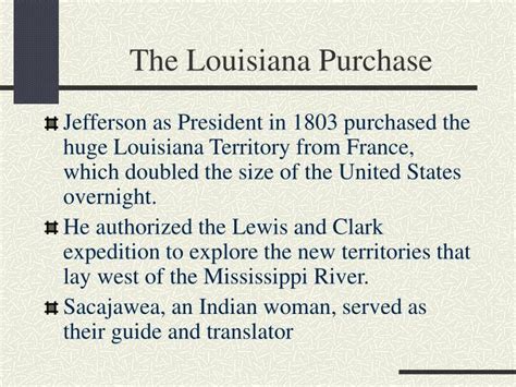 Louisiana Purchase 1803 Summary Iucn Water