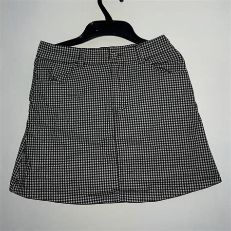 Brandy Melville Gingham Mini Skirt One Size Would Depop