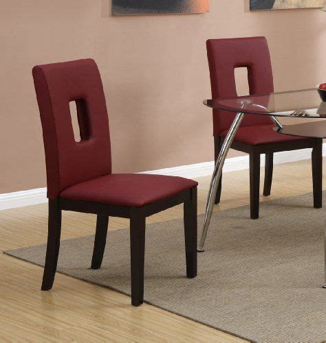 Giannone wooden genuine leather upholstered dining chair red barrel studio wayfair north america $ 263.99. Parson Dining Chairs Set of 2 Red Leather Poundex,http://www.amazon.com/dp/B00FRWJ4MG/ref=cm_sw ...