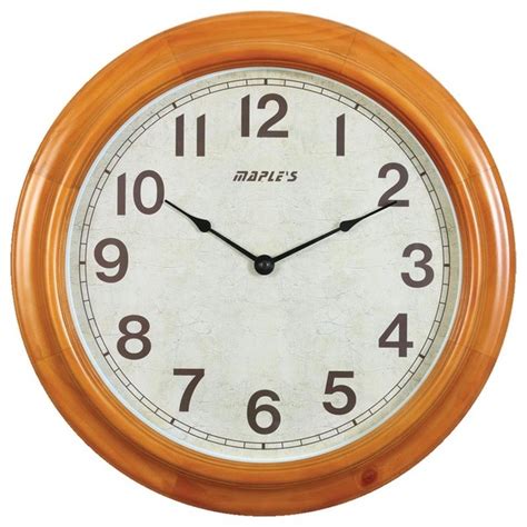 16 In Wooden Wall Clock Traditional Wall Clocks