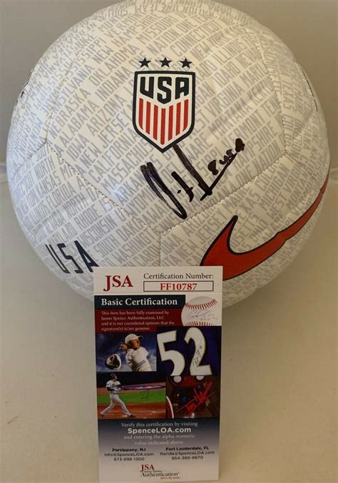 Clint Dempsey Seattle Sounders Signed Team USA F S Soccer Ball Proof JSA Collectible Memorabilia
