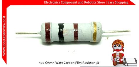 Jual 100 Ohm 1 Watt Carbon Film Resistor