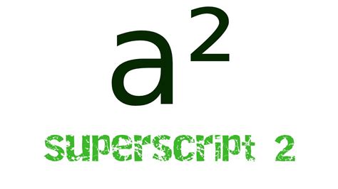 Superscript 2 How Do You Type A ² Squared Symbol Quick Guide