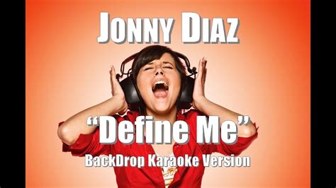 Jonny Diaz Define Me Backdrop Christian Karaoke Youtube