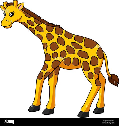 Giraffe Cartoon Clipart Vector Illustration Stock Vector Image And Art