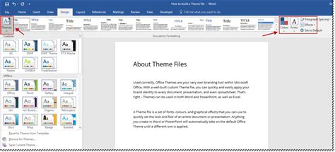 What Are Microsoft Office Themes Documents With Precision Word And