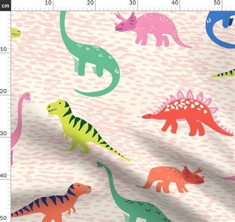 Colorful Fabrics Digitally Printed By Spoonflower Modern Dinosaur