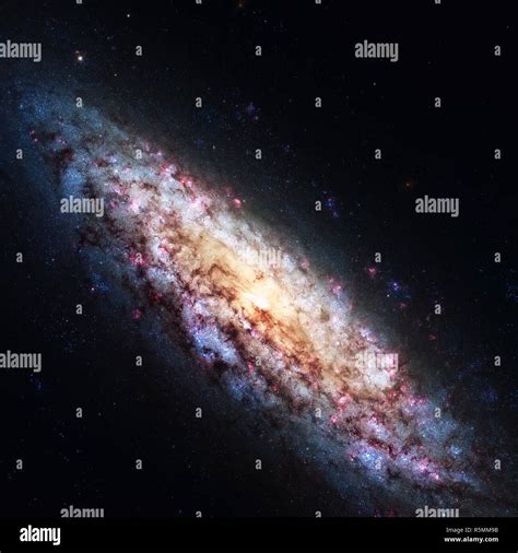 Ngc 6503 Is A Field Dwarf Spiral Galaxy Located At Local Void Stock