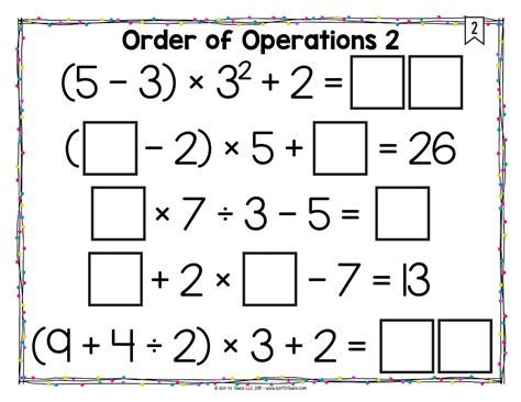 Math Tiles Order Of Operations With Exponents • Teacher Thrive