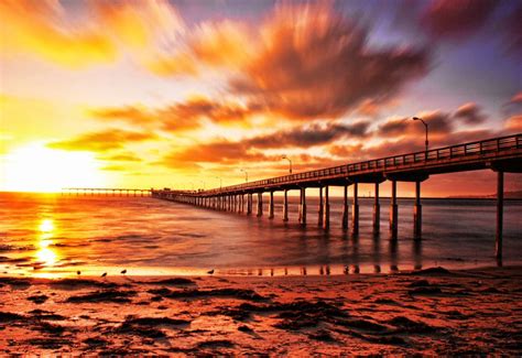 Sunset By Sameer Pathak 500px San Diego Travel Ocean Beach Pier