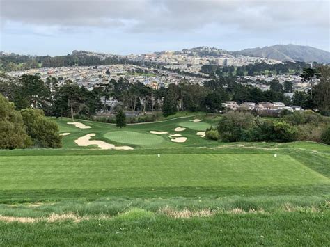 Par 3 number 8 up the hill to the clubhouse, great hole#sanfrancisco. Olympic Club San Francisco - Golf Course Superintendents