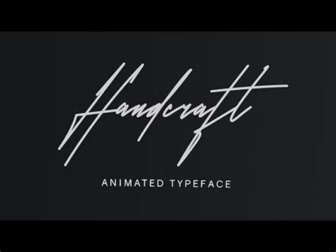 Handcraft Animated Handwriting | After Effects template - YouTube