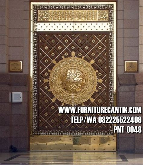 Jual replika pintu masjid nabawi. Pintu Kusen Masjid Nabawi Jati | Toko Furniture Cantik Jepara