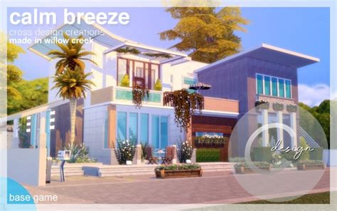 Calm Breeze House At Cross Design Sims 4 Updates