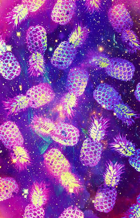 Purple N Pink Pineapples Iphone And Android Galaxy Wallpaper I Created