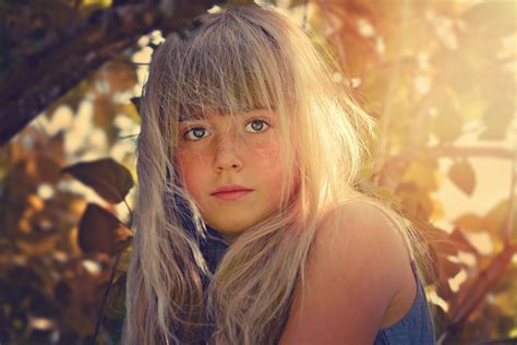 Wallpaper Id 288380 Person Human Child Girl Blond Glasses Face 4k