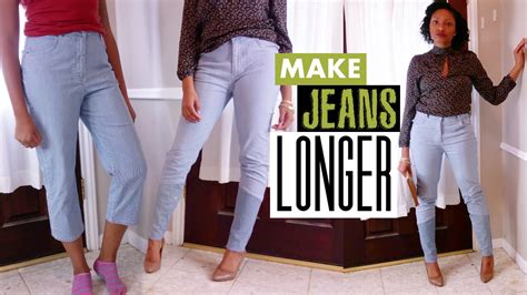 How To Make Jeans Longer The Cool Way Easy Sewing Blueprintdiy