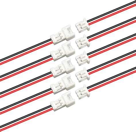 Buy 5 Pairs 125 Mm Jst 2 Pin Micro Electrical Male And Female