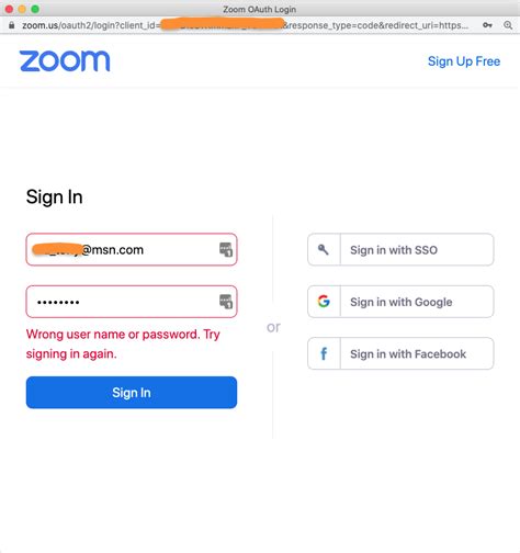 User Cannot Login Via Zoom Popup Authentication Api And Webhooks
